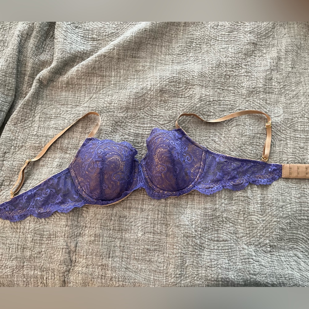 Thirdlove lavender lace balconette bra 34 C 1/2